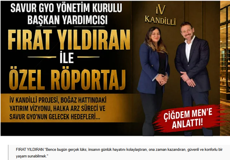 SavurGyo's tweet photo. https://t.co/3CMod9xymm
İV Kandilli’nde yalnızca bir konut projesi geliştirmiyoruz; otelcilik sektöründen gelen hizmet ve misafir deneyimi anlayışımızı da yaşam alanlarına taşıyoruz. https://t.co/UIwyRvhN60