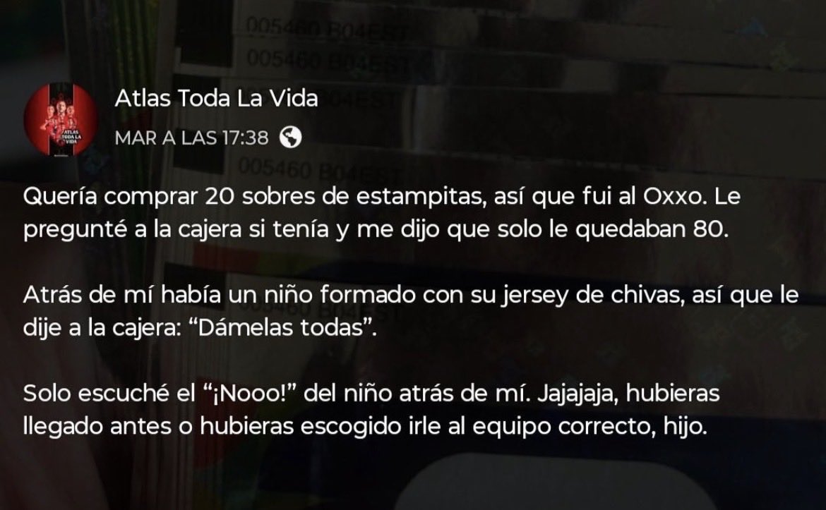 abelpoblano's tweet photo. @elfamosochupes Ya ves como si chillas, el niño lloró por 2 minutos hasta que su papá caminó 2 cuadras más hasta otro Oxxo, y tu llevas chillando 20 años tipo “Gonzalo” así que el idiota  eres tú! Por cierto; esta historia la publicó un Atlista, le robaste la historia a un atlista! 🤦🏻‍♂️🤦🏻‍♂️ https://t.co/f3w1noff9J