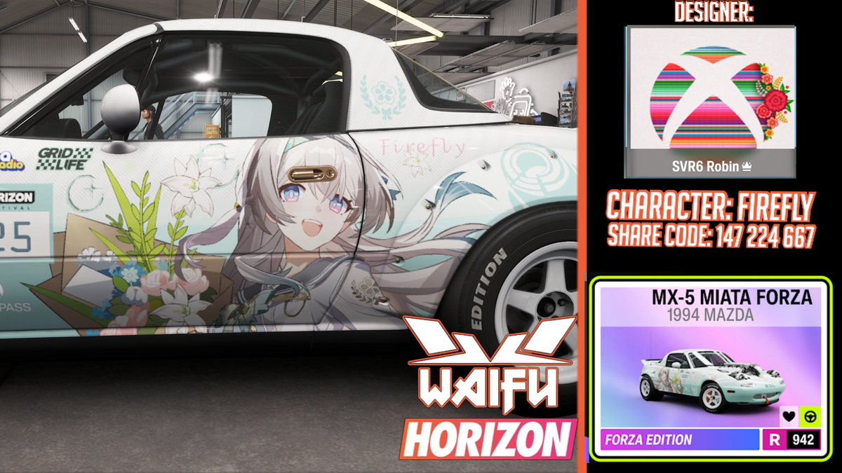 Waifu Horizon | FH6 Anime Car Art Showcases tweet media
