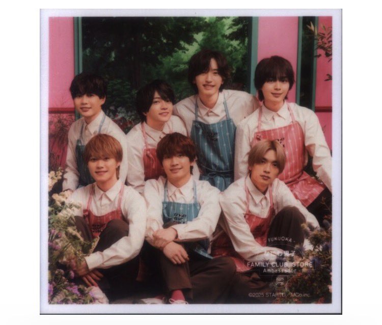 🌈販売情報🌈 なにわ男子 25年ファミクラストア 集合 ましかくフォト