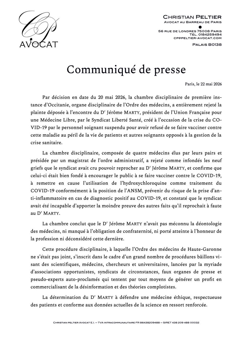 Christian Peltier Avocat tweet media