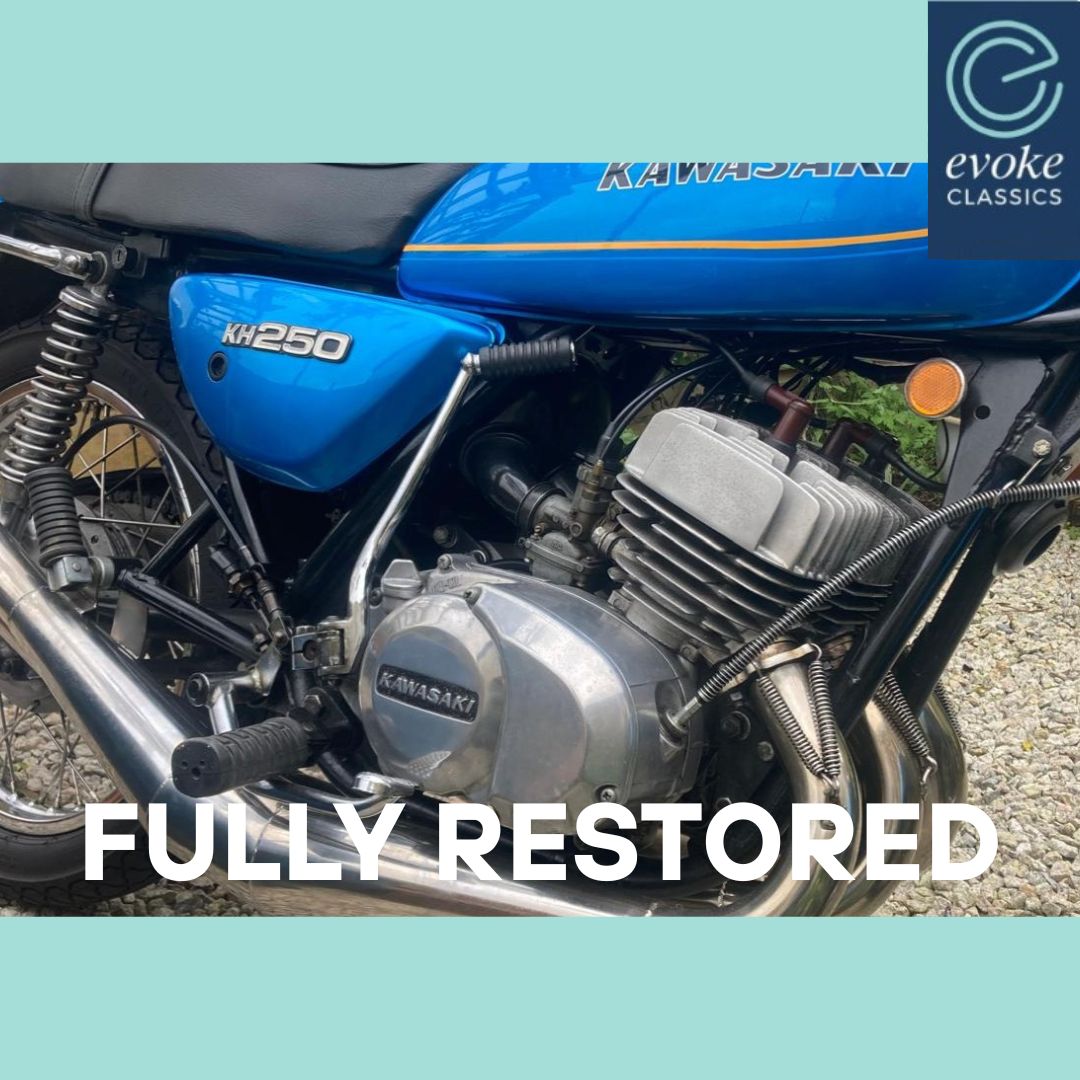 EvokeClassics's tweet photo. LIVE AT AUCTION
1977 Kawasaki KH250 Triple
https://t.co/I79ekBCs8x
23 year ownership
Professionally repainted
Higgspeed stainless exhaust
Extensive doc pack
Tax, MOT & ULEZ exempt
HPI Clear
#ClassicMotorcycle #ClassicBikes #KawasakiKettle #KawasakiTriple #KH250 https://t.co/J7QXAje8Pk
