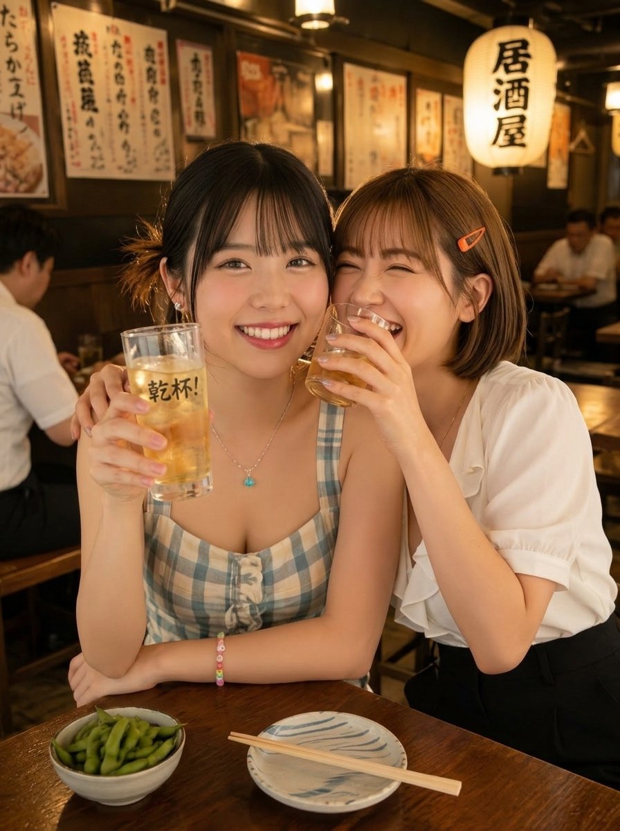 ꉂヾ( 〃∇〃)ﾂ ｷｬｰｰｰｯ♡ カンパイ～ン🍻✨️ 楽しすぎる♡ 最高の笑顔