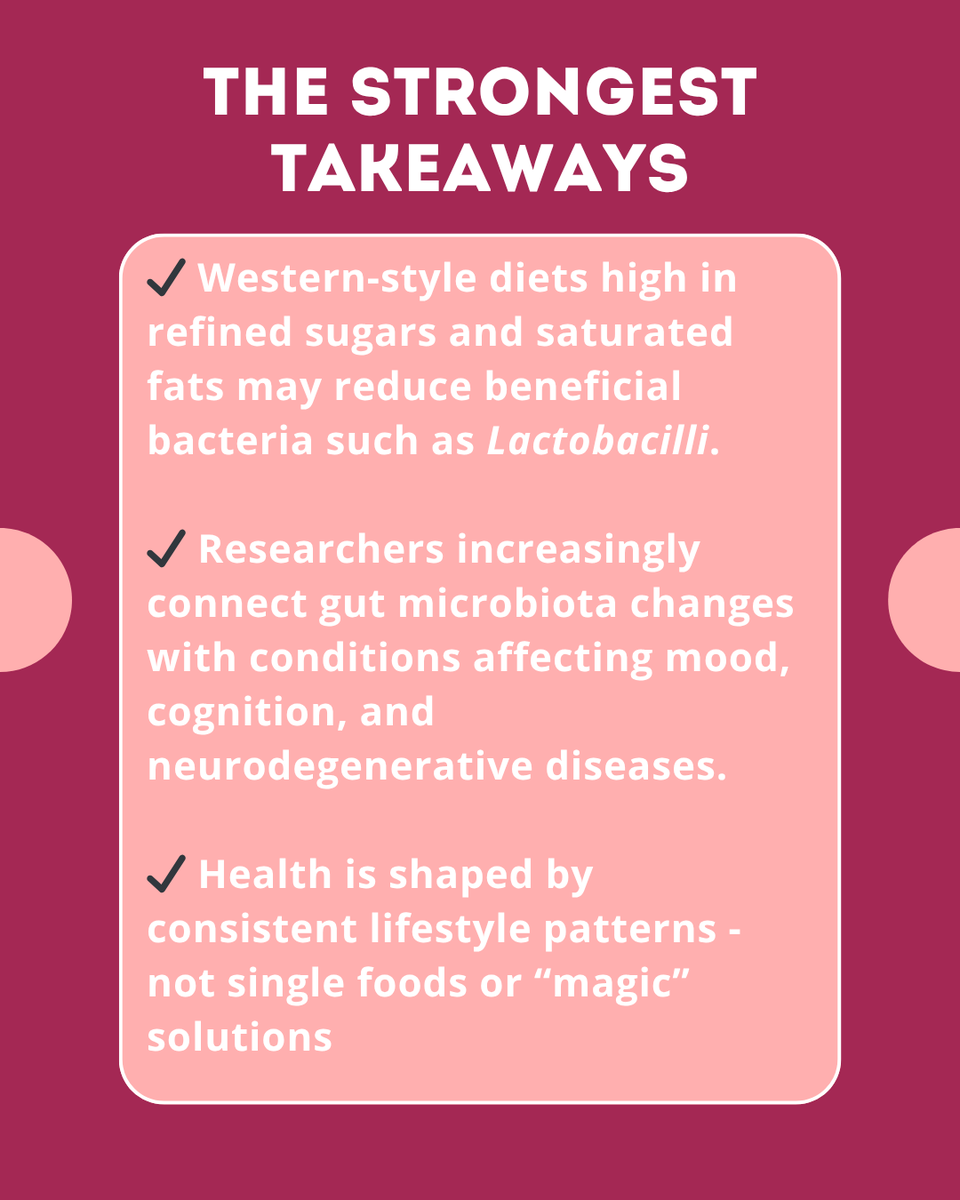 iCookHealth's tweet photo. 🧠New research reviewed in Neuroepidemiology highlights how nutrition, sleep, stress, and exercise may shape the gut microbiome and influence brain health through the gut-brain axis.
Another reminder that long-term habits matter more than quick fixes.

#GutHealth  #Nutrition https://t.co/CbXrZ01Lot
