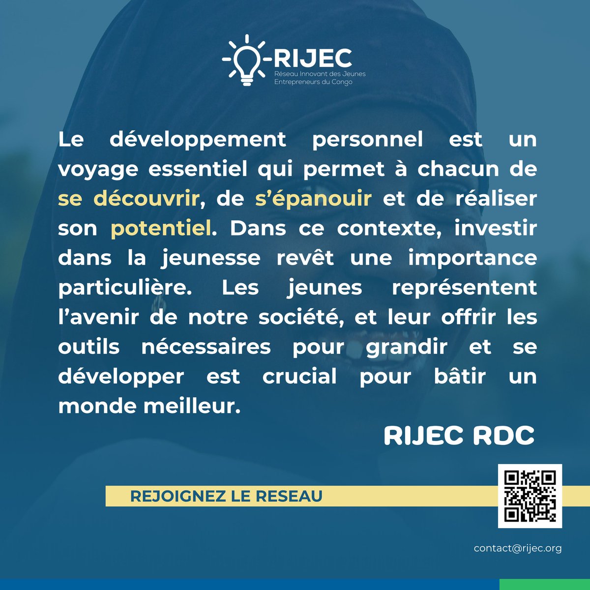rijecrdc's tweet photo. La jeunesse est une période d'exploration, de rêves et de découvertes, où l'on forge son identité et ses aspirations. #rijecrdc https://t.co/haR9tRuAfy