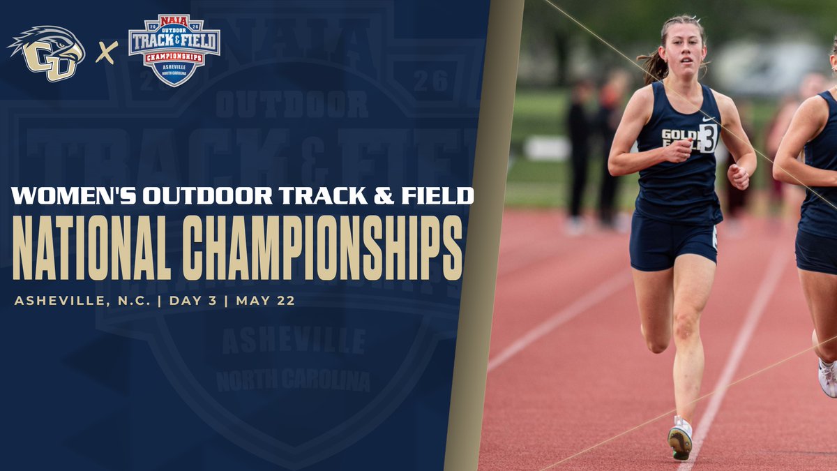 CUathletics's tweet photo. W-TF | @CornerstoneXCTF finishes up NAIA Outdoor National Championships at the Karl Straus Track with day three of competition.

📍Asheville, N.C. 
🏟️Karl Straus Track 
🗓️Day 3 | May 22
📊https://t.co/RDAcBbPSk3 

#TogetherweSOAR https://t.co/rKLDkBdLHz