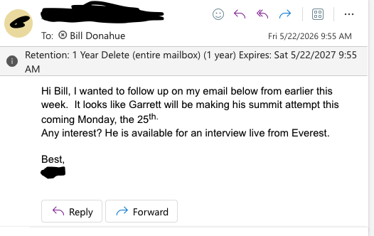 Bill__Donahue's tweet photo. i am begging PR people to stop sending me AI slop pitches

unless of course they include an offer of a live interview from the top of mt. everest (!?!) https://t.co/m4jAb2B7Si