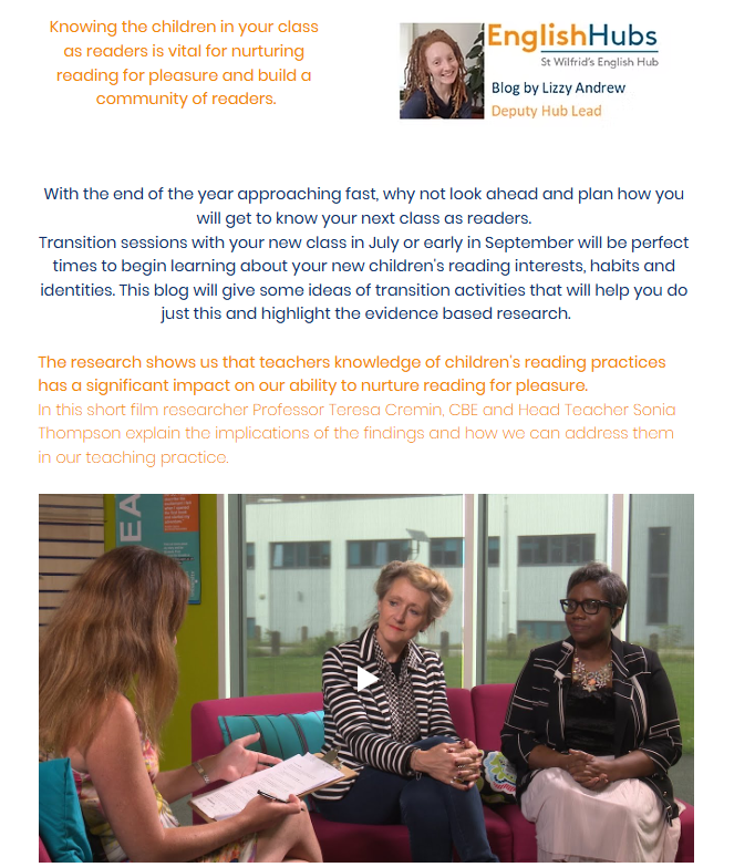 ForgeCPD's tweet photo. Want to build a stronger reading culture next year? 

This post from @MissAlearning (@StWEnglishHub)   shares practical transition activities to help teachers get to know their new class as readers.

Read more here: https://t.co/ALnikovx6l

@RoSIS_1 https://t.co/sbknqZMOFO