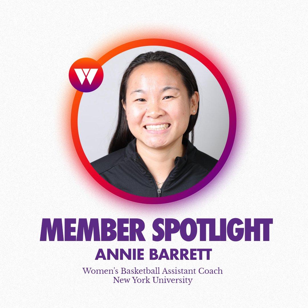 WeCOACH's tweet photo. ⭐Member Spotlight: Annie Barrett⭐

We’re proud to honor members of our community who are part of the Asian American & Pacific Islander community. We’re committed to amplifying their voices and celebrating their impact—helping increase representation and inspire the next generation of girls to lead and coach.

Thank you, Annie, for your leadership and the example you set!

📌 @nyuwomenshoops
📌 @NYUAthletics