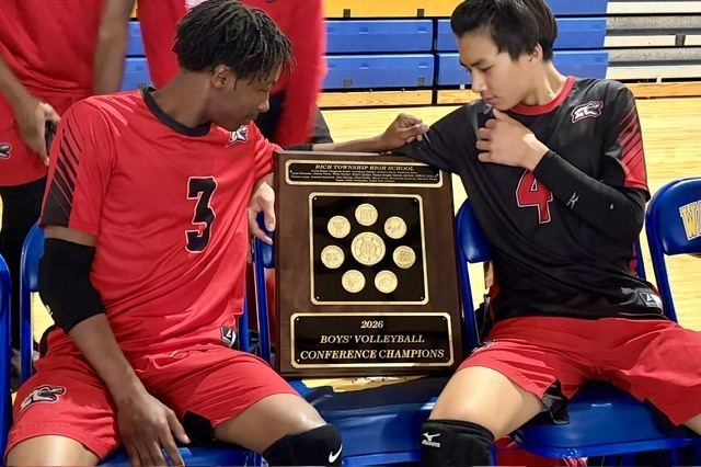 RichTownshipHS's tweet photo. Congratulations to the Rich Township Boys Volleyball Team on winning the Conference Championship last night! Outstanding job, gentlemen! Your hard work and dedication truly paid off. We are proud of your commitment, teamwork, and determination. https://t.co/IsFzzprk87