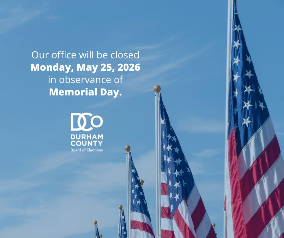 Durham County Board of Elections tweet media