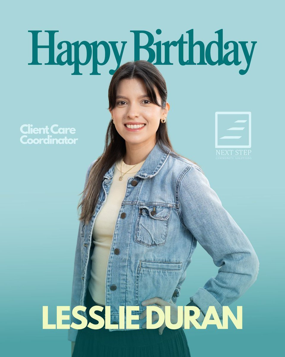 NextStepTX's tweet photo. Happy Birthday to our awesome Client Care Coordinator Lesslie Duran!
 
Thank you for how you support each student you work with by creating opportunities for them to grow! Your work is incredibly meaningful and makes a difference in all the lives you touch! https://t.co/VLWe7hsE6S