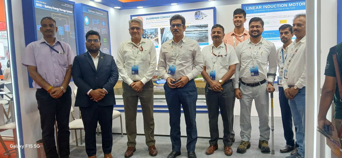 metrorailwaykol's tweet photo. #MetroRailway, #Kolkata has participated in the 6th #InnoMetro organised at #BharatMandapam, #NewDelhi from 21.05.2026 to 22.05.2026. Metro stall was decked up immaculately to showcase important initiatives and modern technologies like Battery Energy Storage System (BESS), Linear Induction Motor Technology, the indigenous Kavach Safety System, etc. Shri Subhransu S. Mishra, GM, visited the stall and reviewed the arrangements.
#Aamarmetro #InnoMetro2026 #ViksitBharat #SustainableTransport