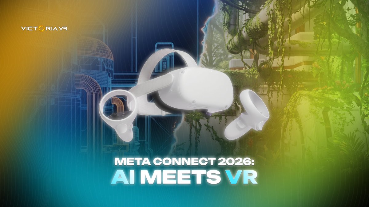 VictoriaVR's tweet photo. AI is becoming part of the VR experience itself ᯅ

Meta Connect 2026 could show where immersive technology is heading next, from smarter headsets to faster virtual world creation.

Read the full article: https://t.co/CqWLojFOvk https://t.co/7Jh3fS13sa