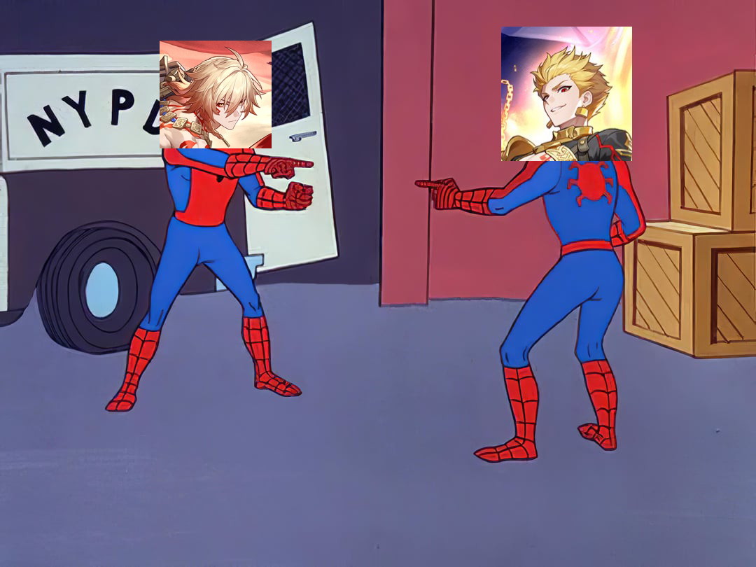 SiRudiRodriguez's tweet photo. Mydei : Who TF Are You?!
Gilgamesh : I'm You From Another Universe!
#TimeToMeme #HSRMeme https://t.co/oUx9Y7KbJa