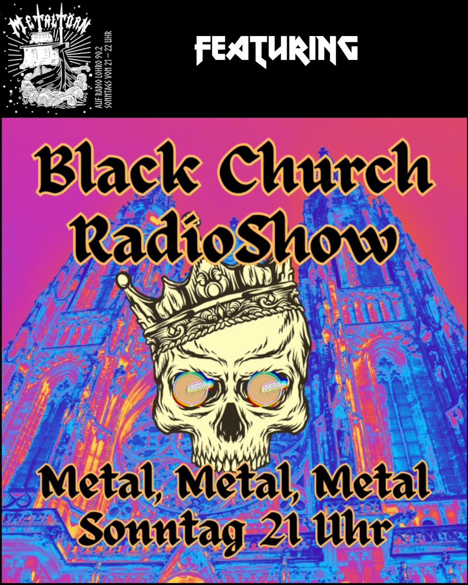 Metaltoern's tweet photo. The Black Church Radioshow lässt es am Sonntag, ab 21:00 Uhr mit Metalcore, Hardcore, Grindcore, Latincore und Groovemetal ordentlich krachen.
90,2 MHz, DAB+ A10, Stream: https://t.co/JldANA9Khx
#blackmetal #deathmetal #grindcore #hardcore #metalcore #latincore https://t.co/Zn4S50Rij6