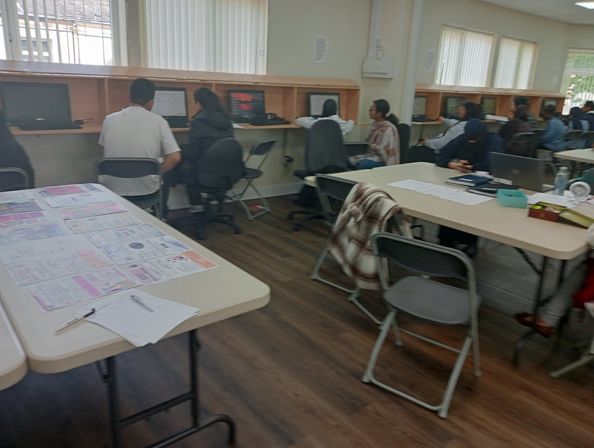 saharainpreston's tweet photo. Busy morning @saharainpreston people got assistance and support for creating CVs and conducting online job searches.We are thankful to all partners @JCP @PCC @LCC @Lotteryfunded https://t.co/3FAgPlcH7x