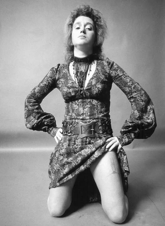 For Body Sign B (1970), Valie Export had a garter belt tattooed on her  thigh. (Gertraud Wolfschwenger; Artists Rights Society (ARS), New York)