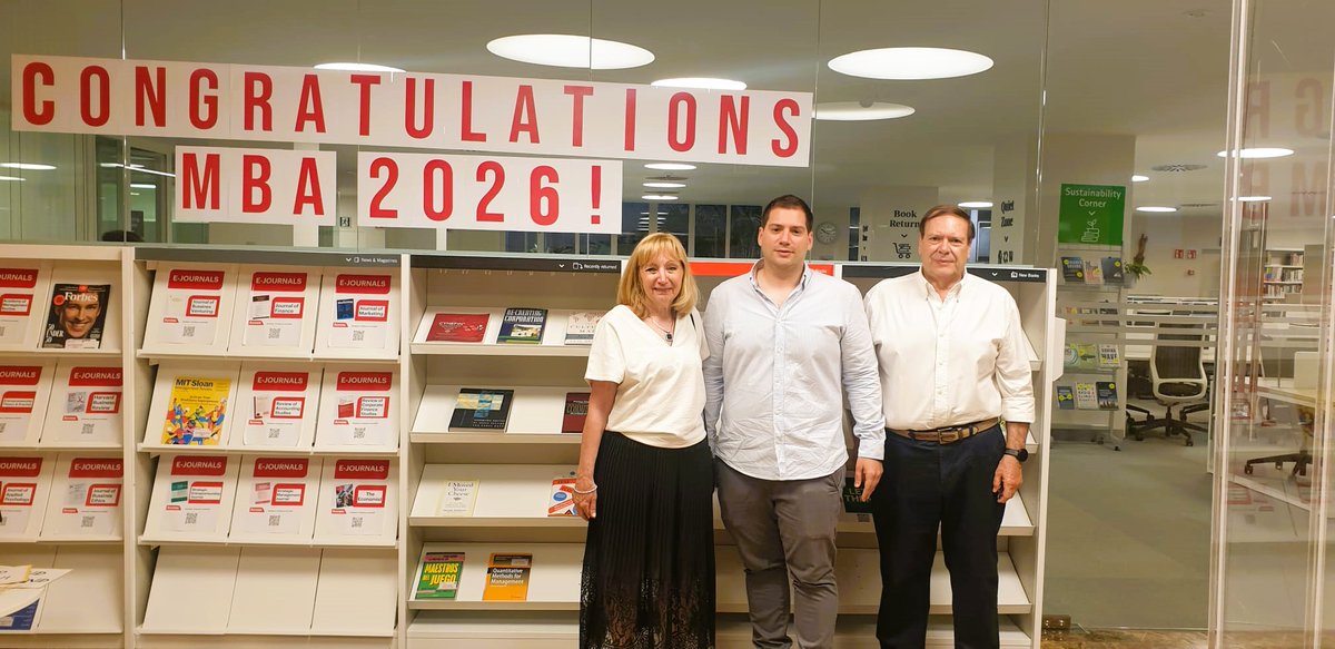 IESELibrary's tweet photo. Congratulations to all the members of the MBA'26 who are celebrating their graduation today with their families! 🎓🎉👏 https://t.co/gd8ddWm4oO