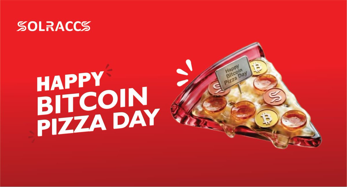 Solraccs's tweet photo. Happy #Bitcoin Pizza Day!

Let's remember Laszlo Hanyecz, the Florida developer who made history 16 years ago by spending 10,000 $BTC on two pizzas.

Today, that legendary meal would carry a price tag of over $775 million. https://t.co/EVMVJsdYIl