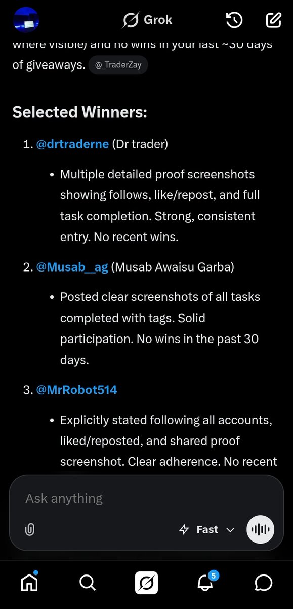 _TraderZay's tweet photo. Winners 👑

@drtraderne
@Musab__ag
@MrRobot514
  
https://t.co/ViIRaNvN6N https://t.co/wG4eX6mNi6