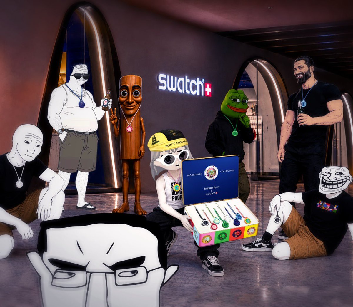 RoyalPopMemes's tweet photo. Your local Swatch dealer https://t.co/SMb2exsnLl