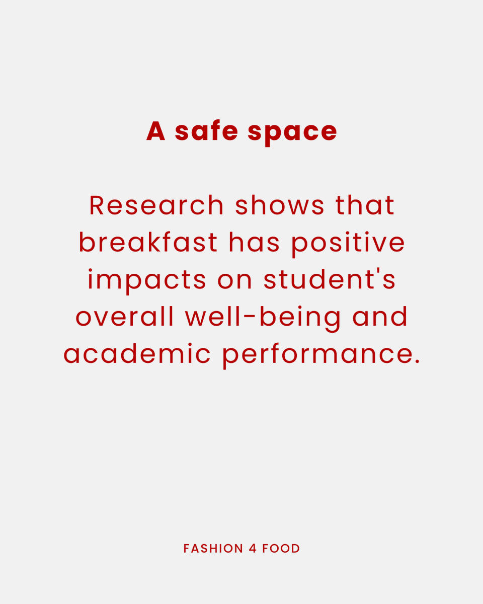 Fashion4Food_'s tweet photo. Breakfast clubs also provide a comfortable space for children to be social before lessons start.

#Fashion4Food #SchoolBreakfast #Breakfast #Quote #Charity https://t.co/nHoX0G76j6