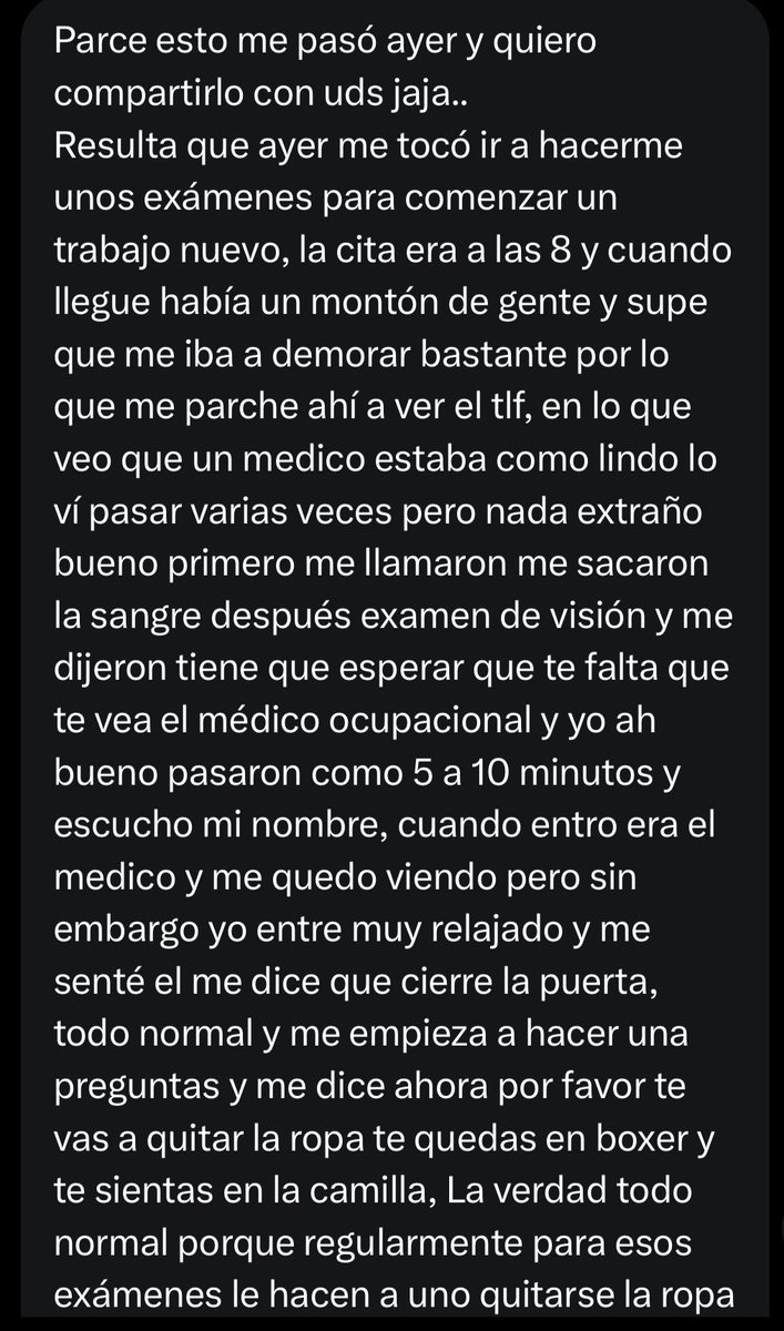 relatosg4y's tweet photo. Este pana nos cuenta cómo una Visita al médico resultó en morbo 👨‍⚕️🩺.

#RelatosGayColombia #morbogay https://t.co/mi5Atu9v6P