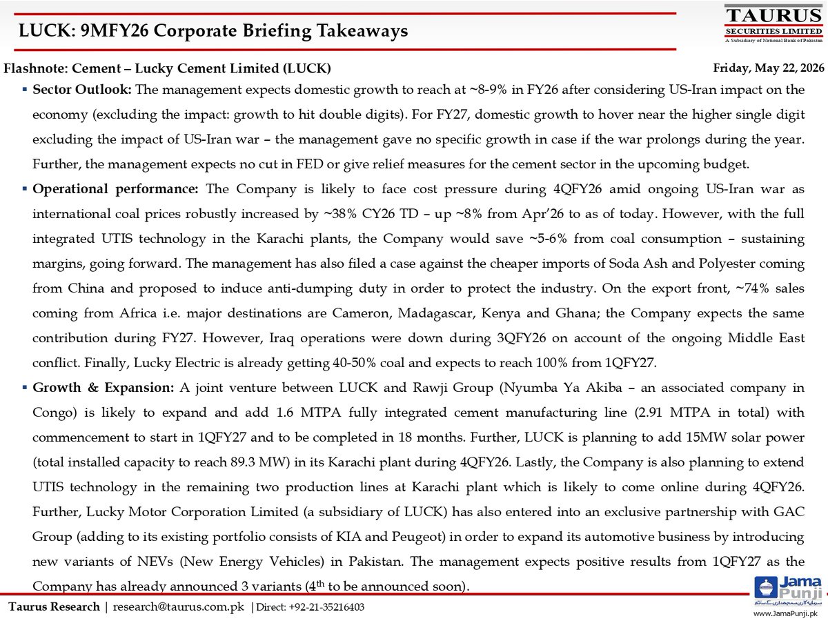 Taurus Securities Limited tweet media