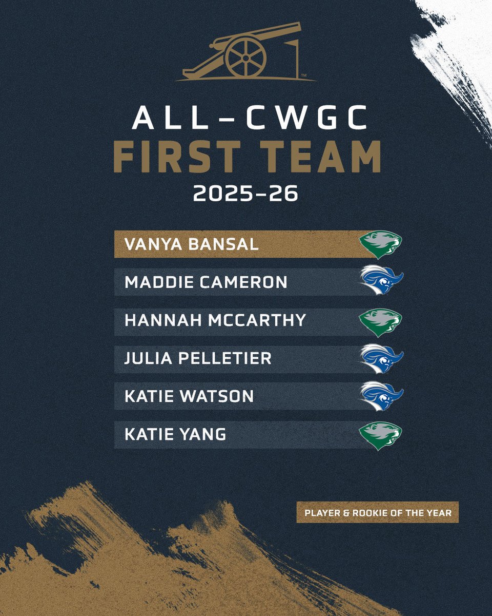 ColonialWGC's tweet photo. 2025-26 CWGC All-Conference Awards Announced! https://t.co/7Y0AJVnsky