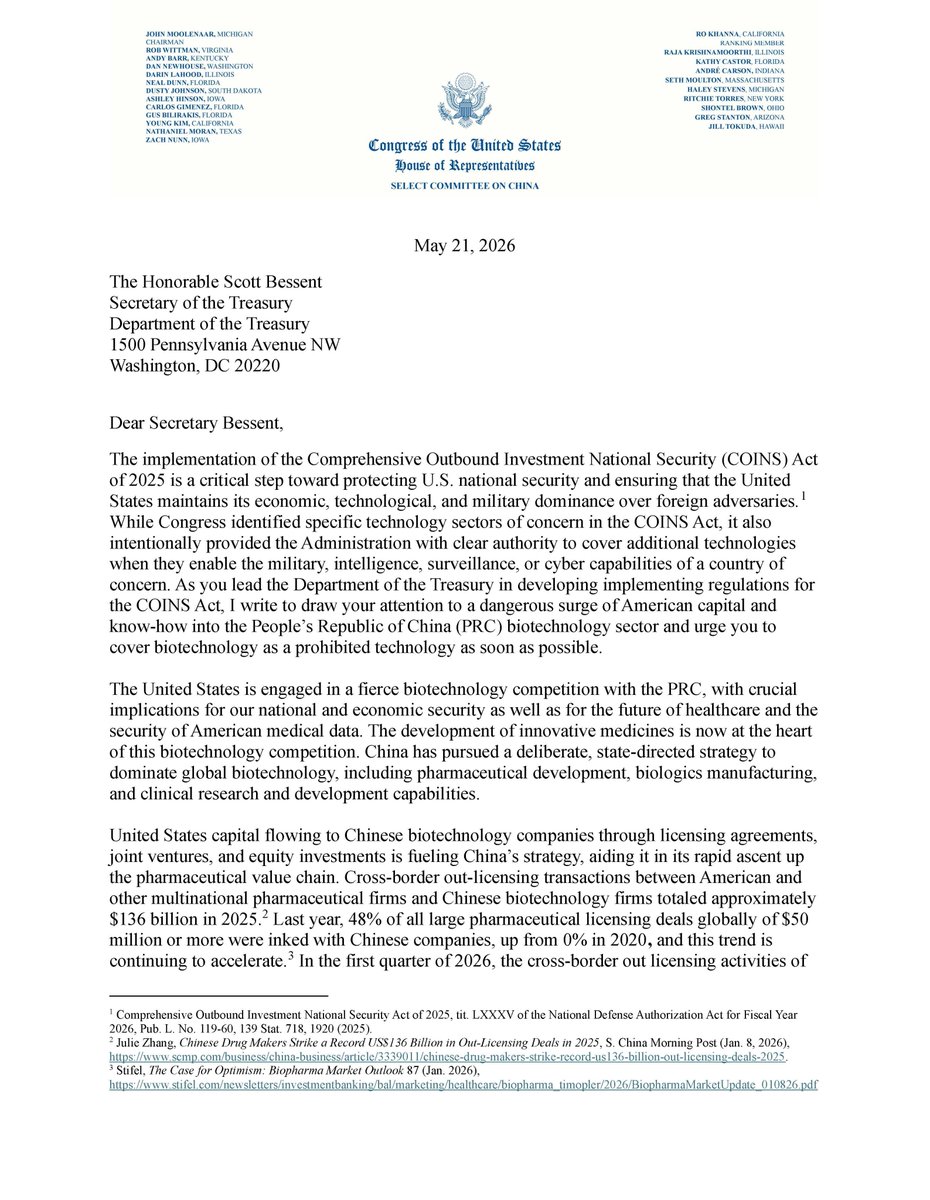 Select Committee on China tweet media