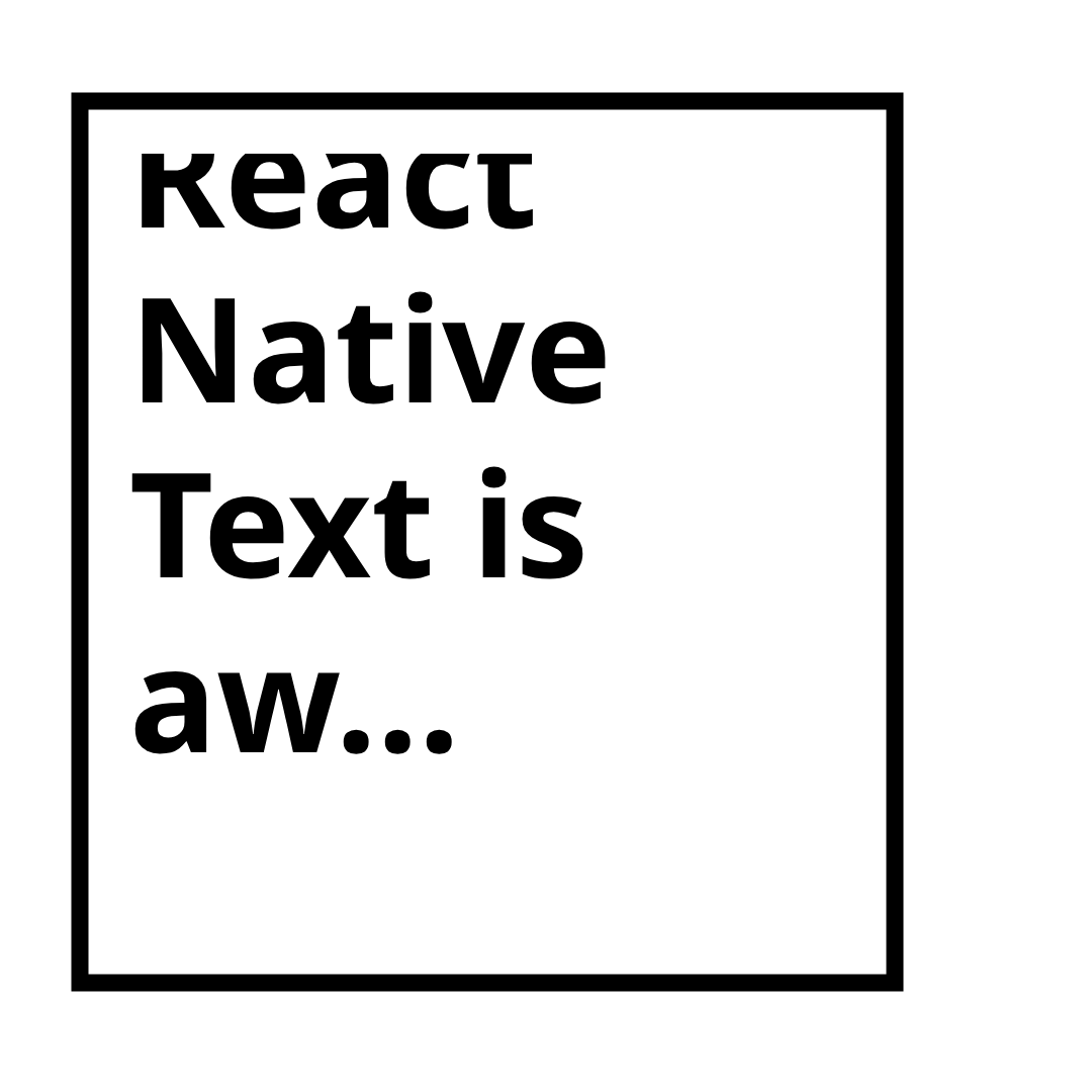 DimitarNestorov's tweet photo. <Text>React Native Text is awesome</Text> https://t.co/jLjhI8xR0x