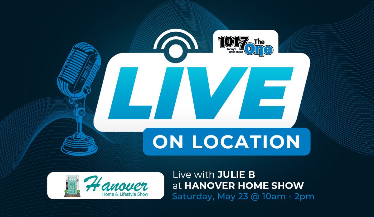 1017theOne's tweet photo. Live on Location Alert!  See Julie B at the Hanover Home &amp; Lifestyle Show, tomorrow! 🎙️🏠
https://t.co/2dvyMbOCmX https://t.co/jYSqQz5nf1