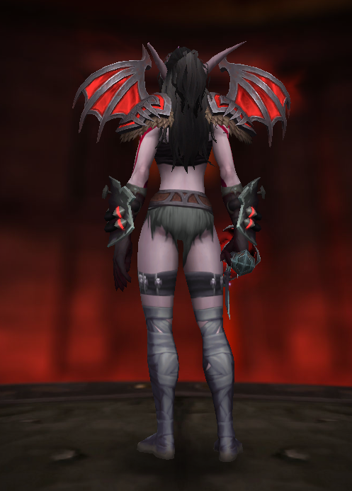 Astreairl's tweet photo. Current Destruction Warlock mog, I love her https://t.co/gF54JWFt4x