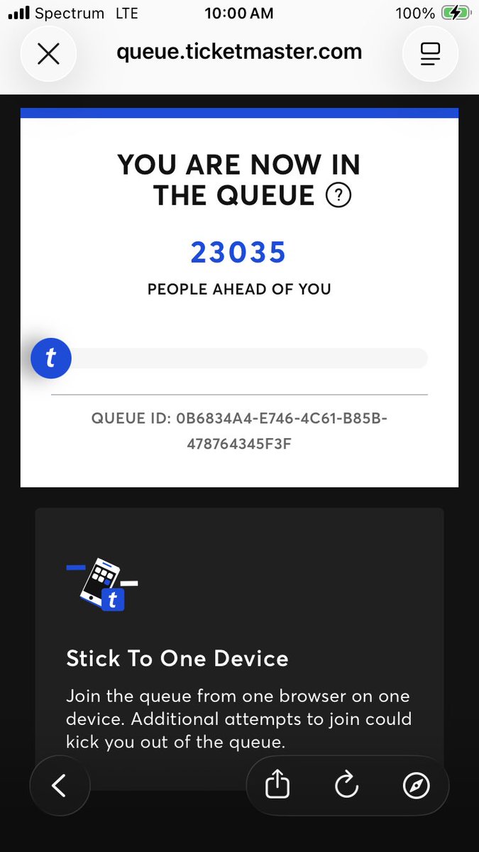 AmyMarie143's tweet photo. I HATE @Ticketmaster they cater to bots and scalpers 😡 https://t.co/g8pSUFLbyZ