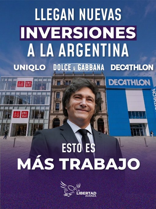mediceneljefe's tweet photo. Con @JMilei las inversiones sí llegan. VLLC!!! https://t.co/OsV0tUuddR