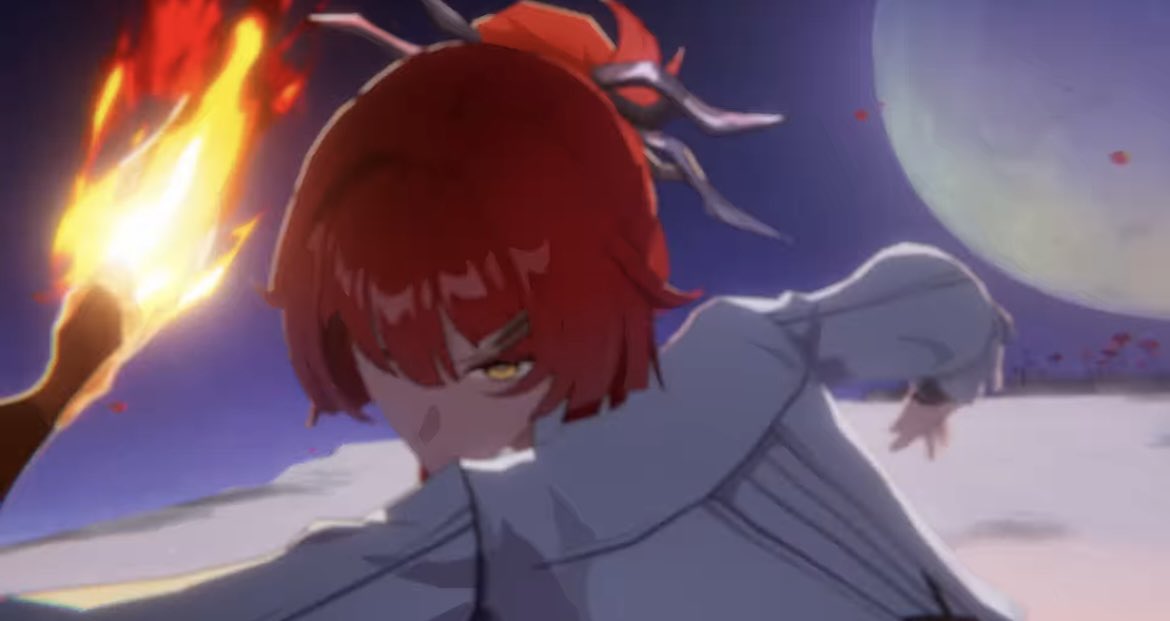 revserrayyu's tweet photo. The way I’m more excited to finally meet Graphia than I am to see Blade go full Mortenax mode is insane, like.. look at this woman! What a hot goddess indeed. Also, thank heavens it’s actually her as this flaming diva and not Himeko like so many of us feared. #HonkaiStarRail https://t.co/wcDnDPkgdQ