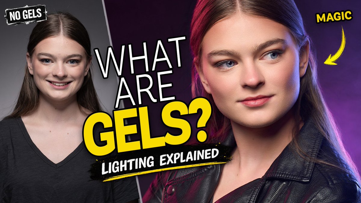 jeahnlaffitte's tweet photo. Gels are so underrated! They let you correct your color when you need accuracy, or mix and match light for more creative looks. So I put together a quick video breaking down the different types of gels and how to actually use them. Go check it out! https://t.co/3qbmRopo0r