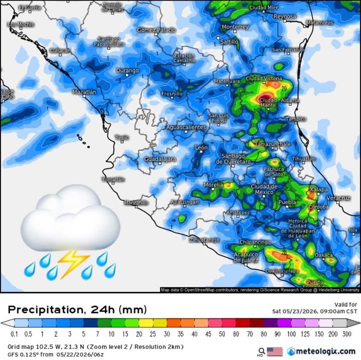 🍁🌧️Meteorología México🥶❄️ tweet media