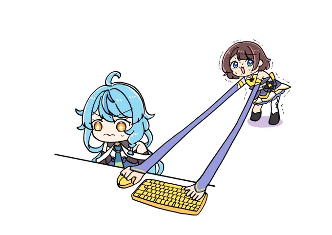 マイク遠すぎて笑った #し画りこ #珠乃イラスト