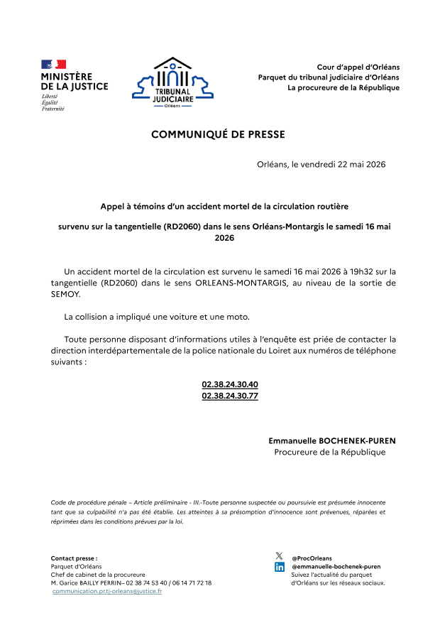 Procureur d'Orléans tweet media