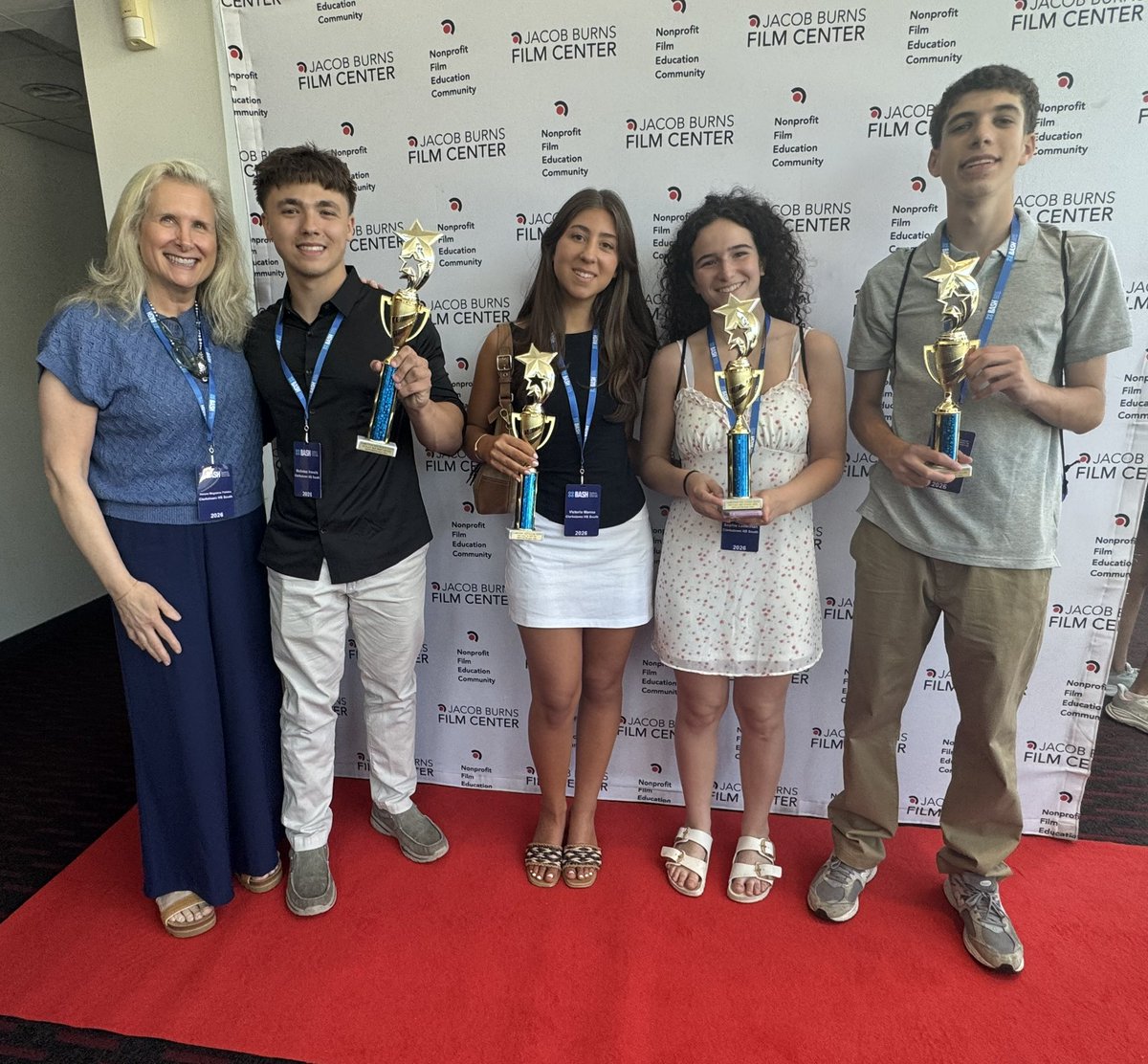CCSDFPA's tweet photo. Clarkstown North and South High School’s broadcasting departments attended the annual “BASH awards show” this week at the Jacob Burns Film Center. South High School came home winning in 4 categories!
@ccsdschools @BASHawards #bash2026 https://t.co/JAy9IGg0Zr