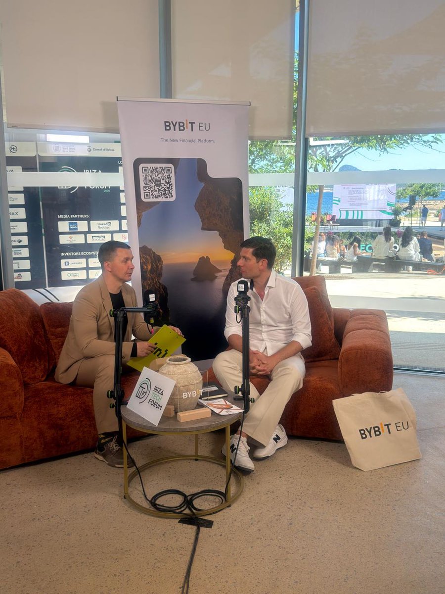 BybitEU's tweet photo. What a week in Ibiza...🌴

The conversations happening at @ibizatechforum this week reflected an industry entering its next phase: more mature, more localized, and more focused on real user value.

Thanks to everyone who connected with the Bybit EU team this week. 

See you at the next one 🤝
