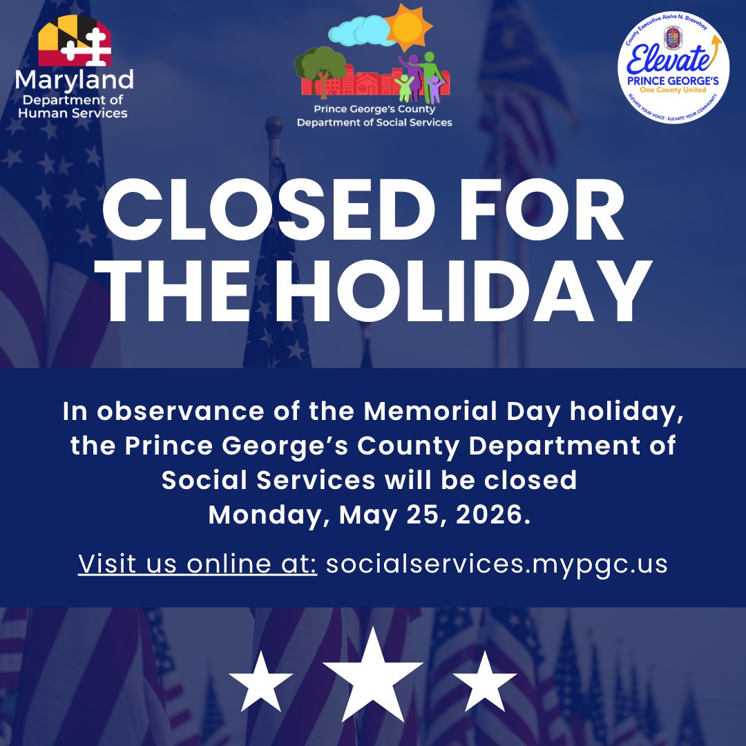 Prince George's County Dept. of Social Services tweet media