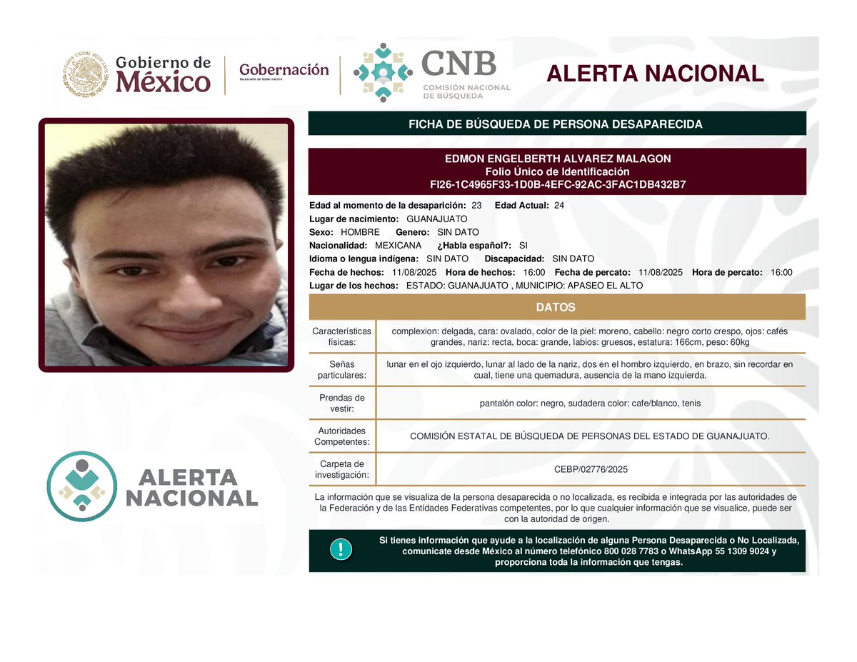 Comisión Nal. de Búsqueda Mx tweet media