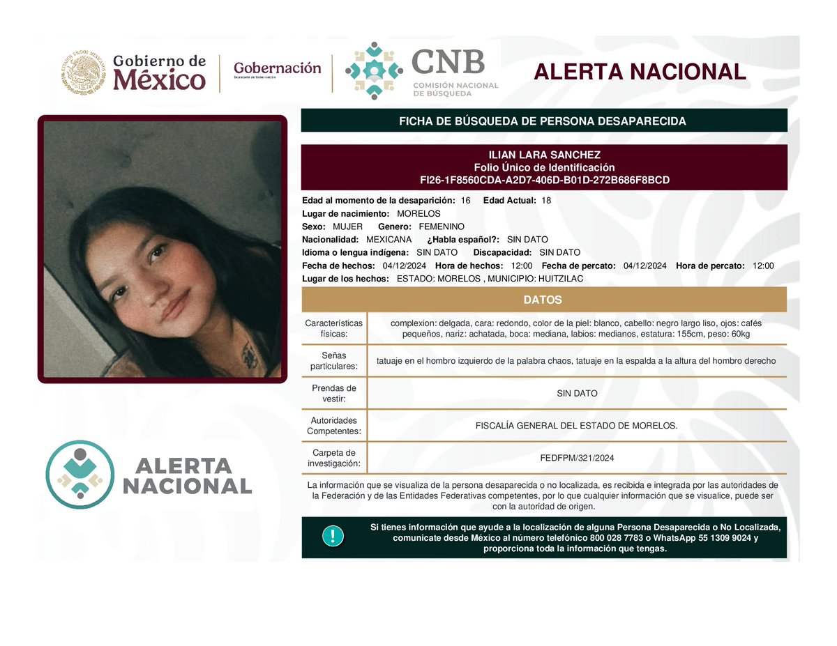 Comisión Nal. de Búsqueda Mx tweet media