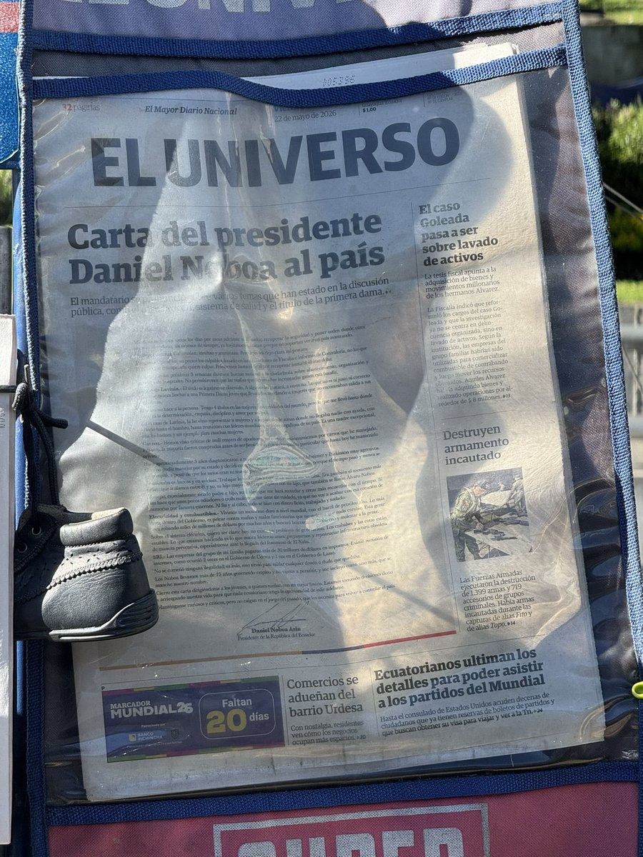 mr_jonathanl's tweet photo. ¿Que un diario publique en la portada una carta del presidente? Eso solo pasa en las dictaduras socialis- https://t.co/UkUg5Aj4uO