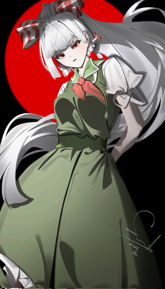 seabirdddddd's tweet photo. (｀ヘ´   )ゞ
#イラスト #東方Project #藤原妹紅 https://t.co/NCOxjtvvVM