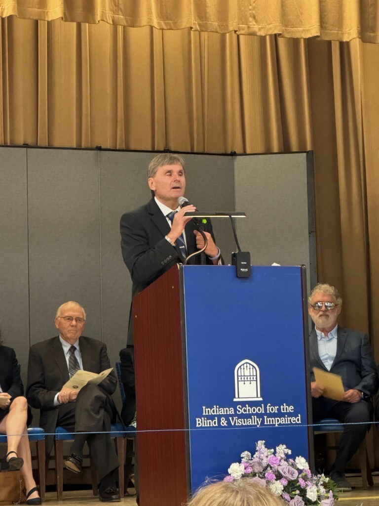 SenFadyQaddoura's tweet photo. Today I had the honor of attending the graduation ceremony for the  Indiana School for the Blind &amp; Visually Impaired and Indiana Blind Children's Foundation, a remarkable institution that has served Hoosiers for 179 years and celebrated its 172nd graduating class today. https://t.co/CLPPTRZrKG