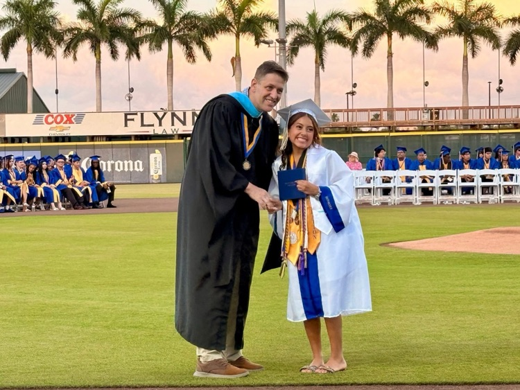 Manateeschools's tweet photo. To the graduating class of Bayshore High School — your hard work, resilience, and determination have paved the way for bright futures ahead.

Congratulations on this milestone, and best wishes as you begin your next chapter! Go, Bruins 💙✨ https://t.co/DpRY4Z0Huh